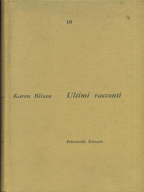 Ultimi racconti - Karen Blixen - copertina