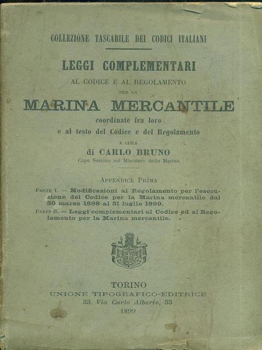 Leggi compl. al codice per la marina mercantile - Carlo Bruno - 3