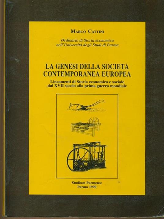 La Genesi nella società contemporanea europea - Marco Cattini - copertina