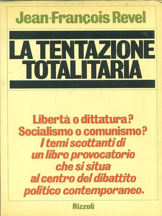 La tentazione totalitaria - Jean-François Revel - copertina