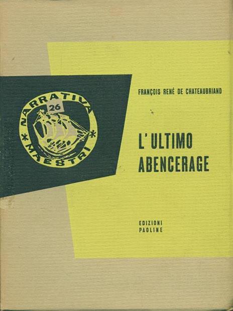 L' ultimo abencerage - copertina