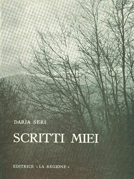 Scritti miei - copertina