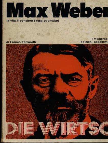 Max Weber - Franco Ferrarotti - copertina