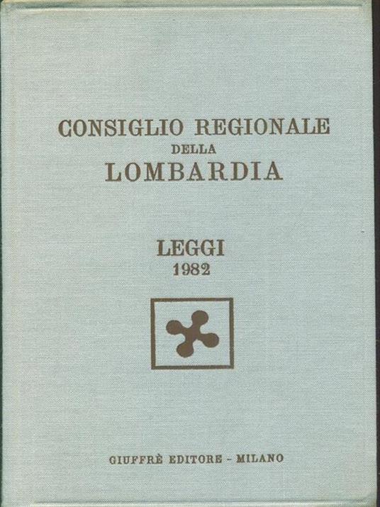 Consiglio regionale della Lombardia leggi 1982 - 6