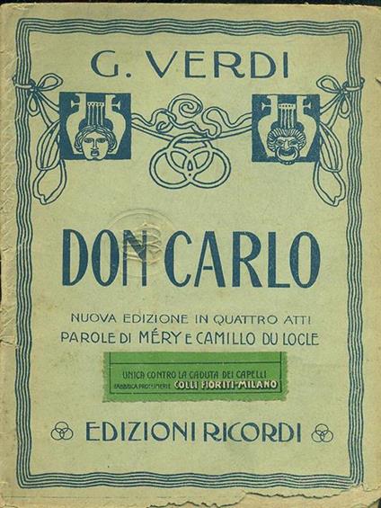 Don Carlo - Giuseppe Verdi - copertina