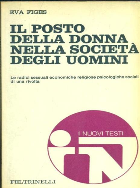 Il posto della donna nella società degli uomini - Eva Figes - copertina