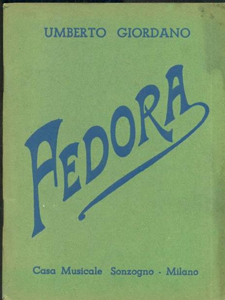 Fedora - Umberto Giordano - copertina