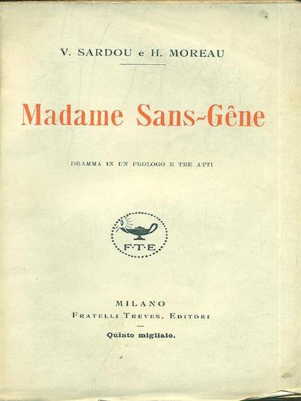 Madame Sans-Gene - V. Sardou - copertina