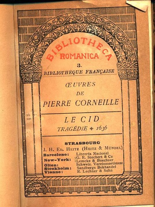 Le Cid - Pierre Corneille - copertina