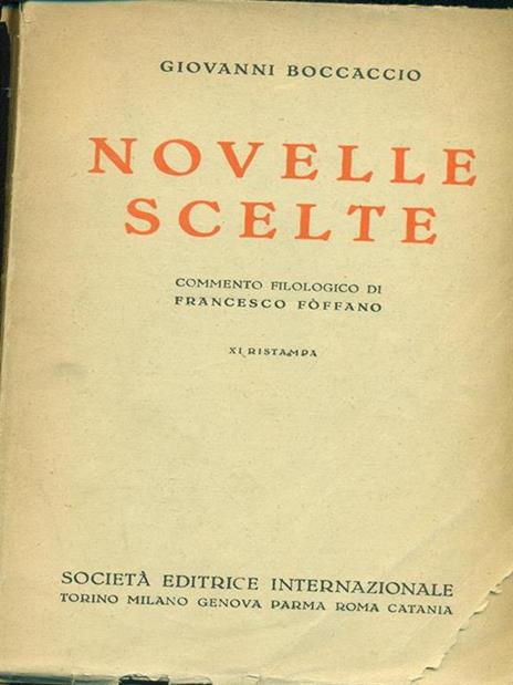 Novelle scelte - Giovanni Boccaccio - copertina