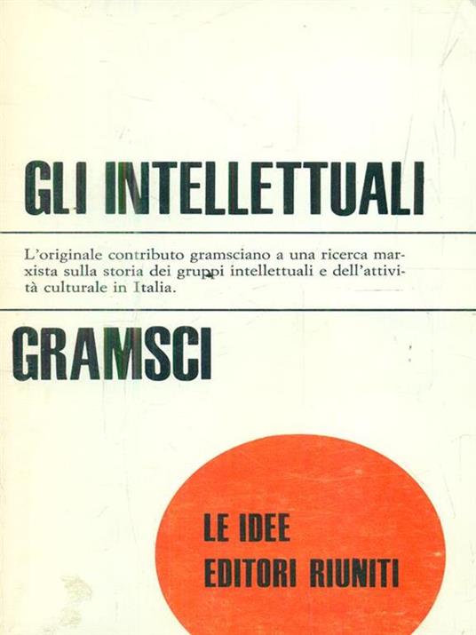 Gli intellettuali - Antonio Gramsci - copertina