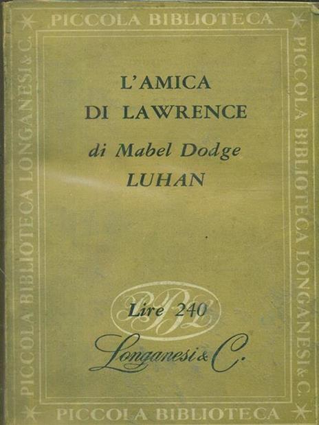 L' amicizia di Lawrence - Mabel Dodge Luhan - copertina