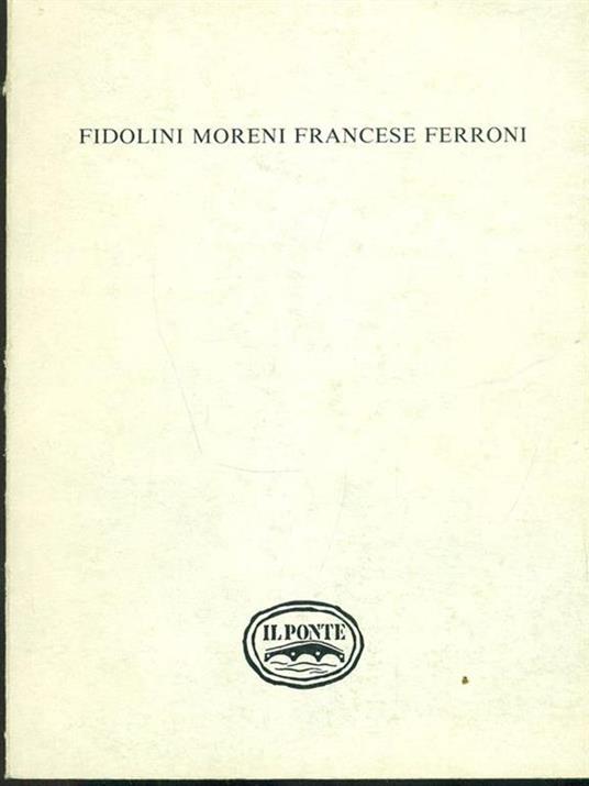 Fidolini Moreni Francese Ferroni - copertina