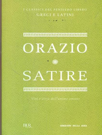 Satire - Q. Flacco Orazio - copertina