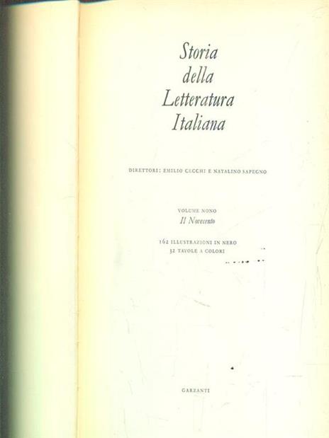 Storia della letteratura italiana IX. Il Novecento - 4