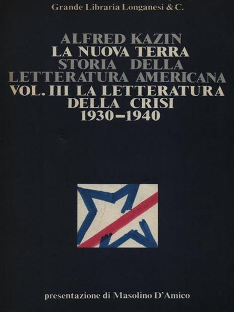 La Nuova Terra. Storia della Letteratura Americana vol. III - Knut Hamsun - copertina