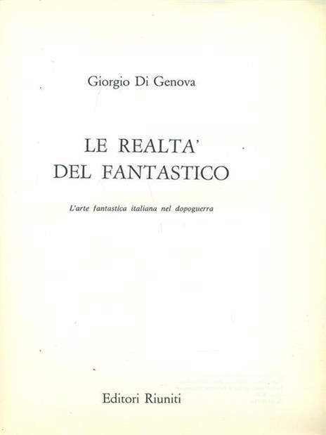 Le realtà del fantastico - Giorgio Di Genova - 3