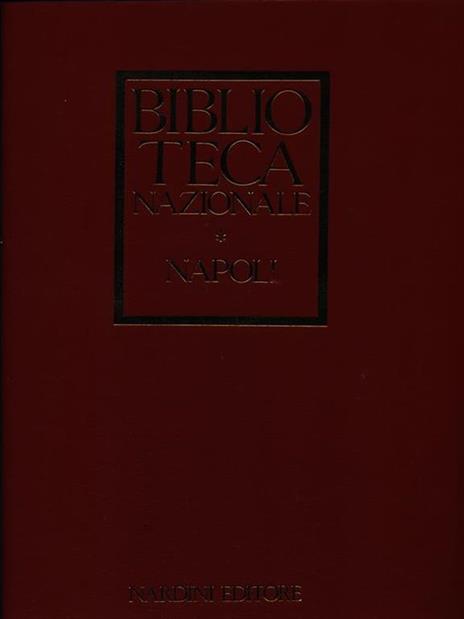 Biblioteca Nazionale Napoli - copertina