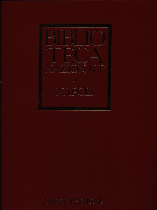 Biblioteca Nazionale Napoli - copertina