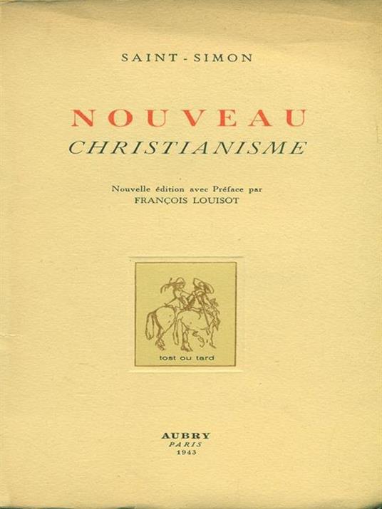 Nouveau Christianisme - Claude-Henri de Saint-Simon - copertina