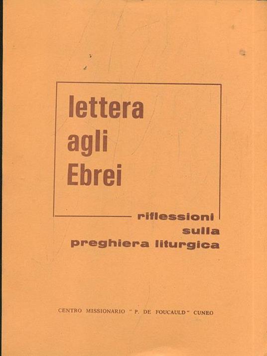 Lettera agli Ebrei - 6