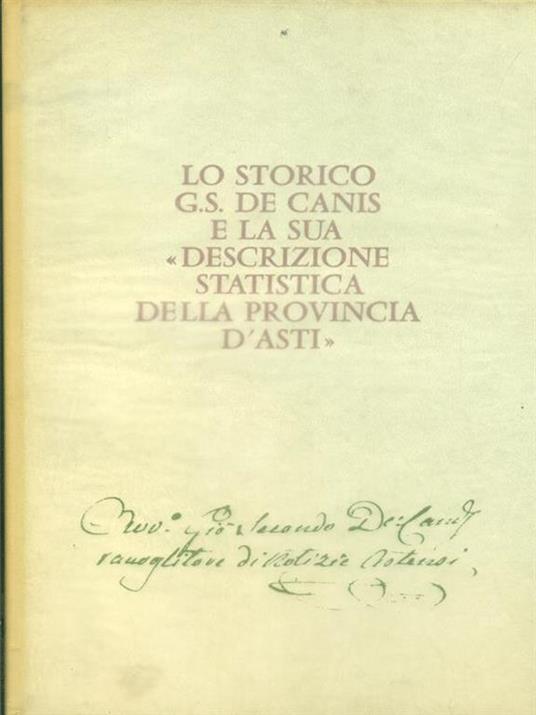 Lo storico G. S. De Canis e la sua descrizione statistica della provincia d'asti - Renato Bordone - 5
