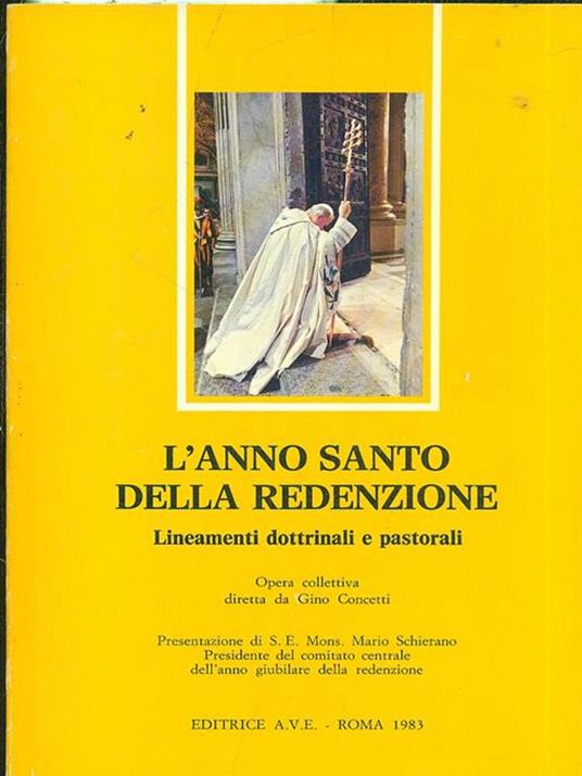 L' anno santo della redenzione - Gino Concetti - copertina