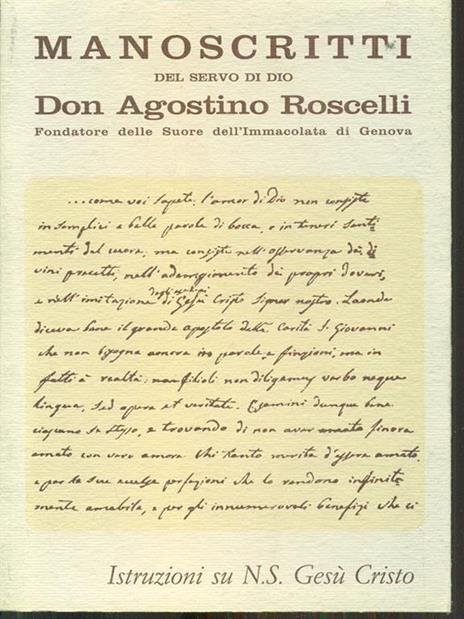 Manoscritti del servo di Dio DonAgostino Roscelli. Vol. I - Agostino Roscelli - 6