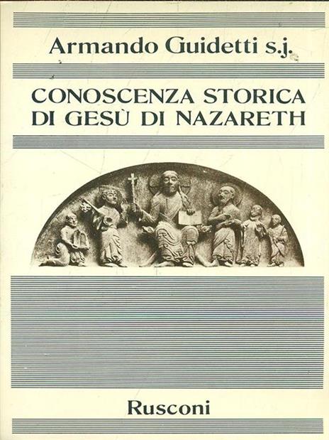 Conoscenza storica di Gesù di Nazareth - copertina