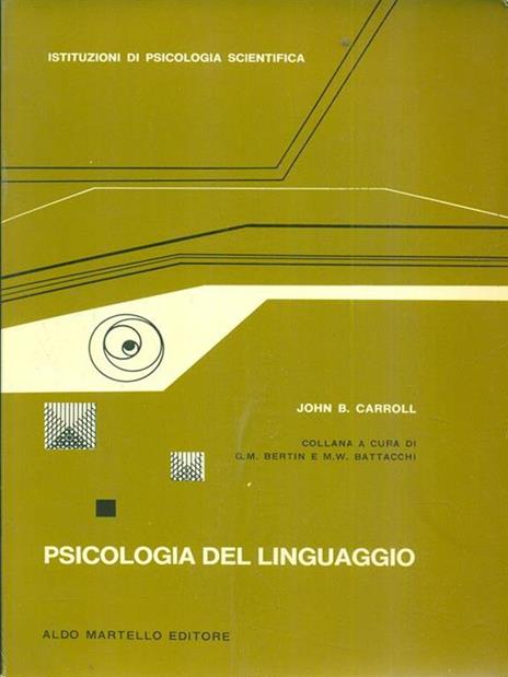 Psicologia del linguaggio - copertina