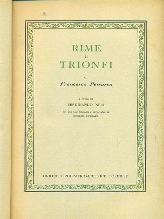 Rime e trionfi - Francesco Petrarca - 5