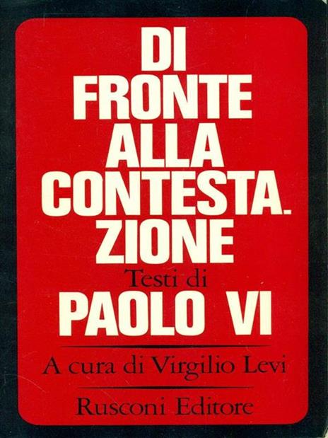 Di fronte alla contestazione - Virgilio Levi - 2