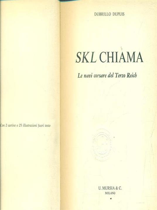 SKL chiama - Dobrillo Dupuis - copertina