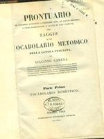 Vocabolario metodico della lingua italiana parte prima vocabolario domestico