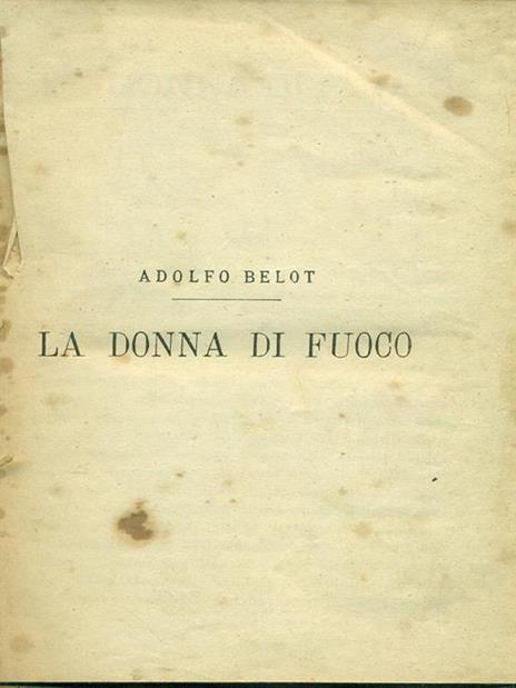 La donna di fuoco - Adolphe Belot - copertina