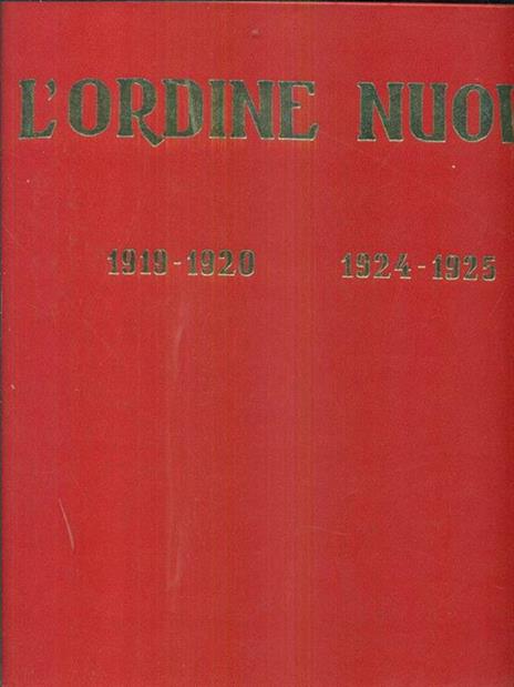 L' ordine nuovo 1919-1920 1924-1925 - copertina