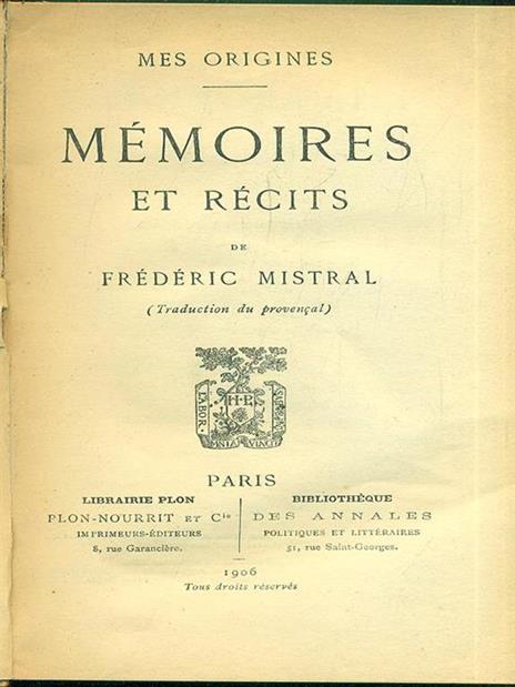 Memoires et recits - 3