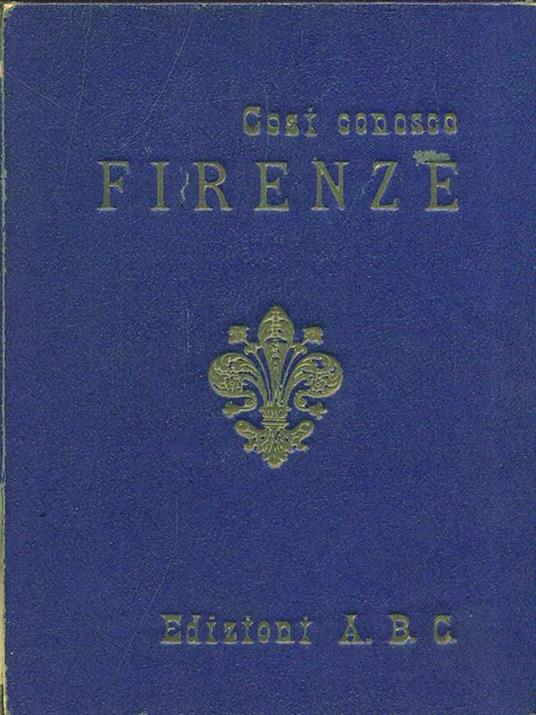 Così conosco Firenze - copertina