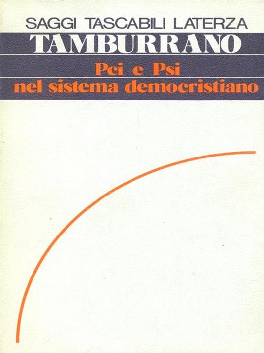 Pci e Psi nel sistema democristiano - Giuseppe Tamburrano - copertina