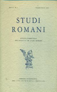 Studi romani anno II. 5 / Settembre-ottobre 1954 - 5