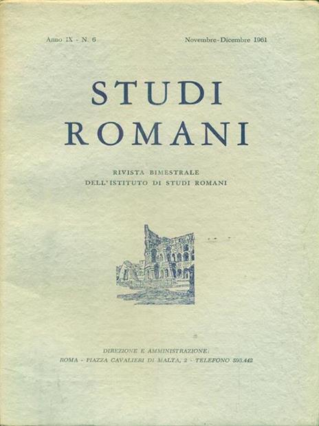 Studi romani anno II. 5 / Settembre-ottobre 1954 - 4