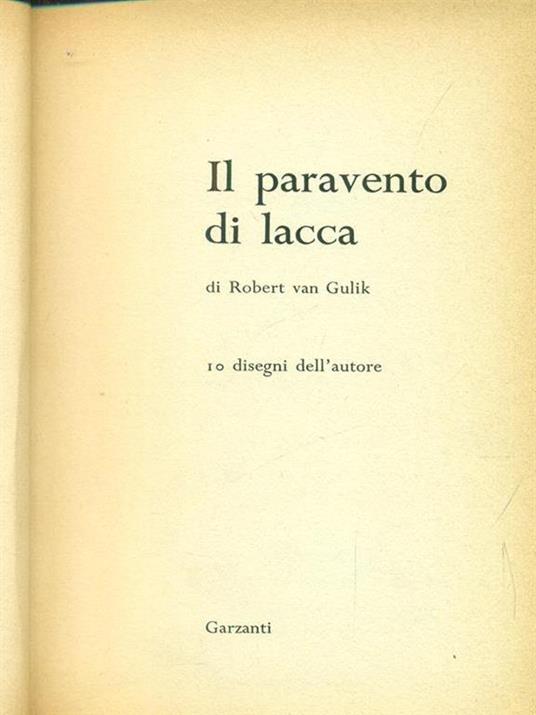 Il paravento di lacca - Robert van Gulik - 10