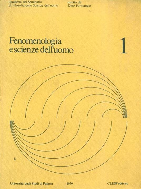 Fenomenologia e scienze dell'uomo - 3