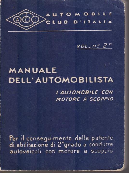 Manuale dell'automobilista Vol 2 - copertina