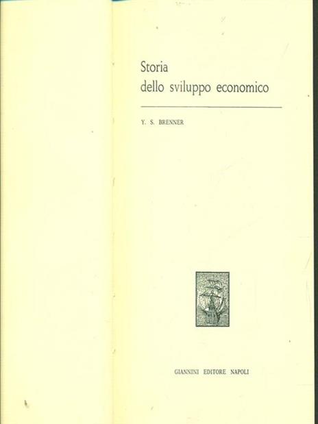 Storia dello sviluppo economico - Y. S. Brenner - 10