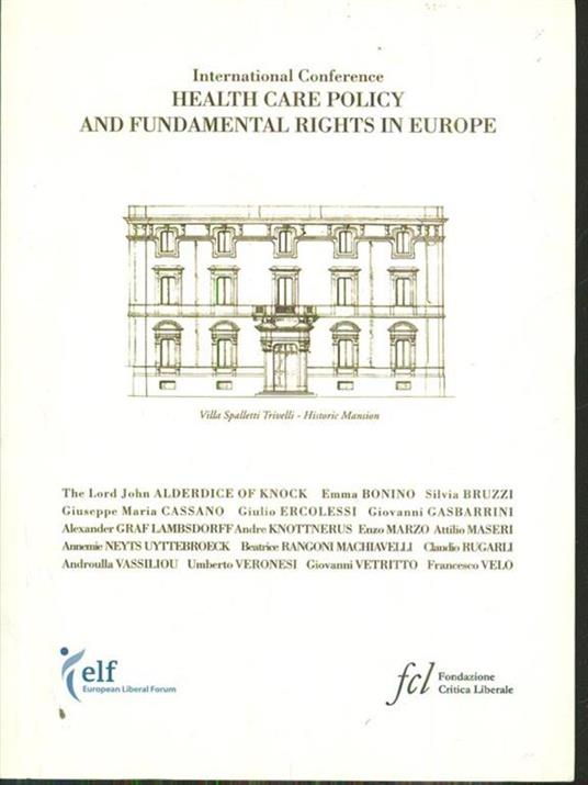 Health care policy and fundamental rights in Europe - Machiavelli,Velo - 8