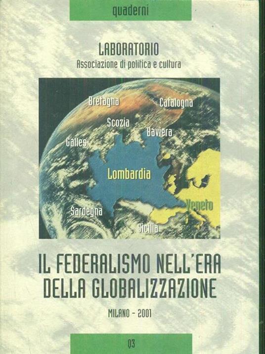 Il federalismo nell'era della globalizzazione - copertina