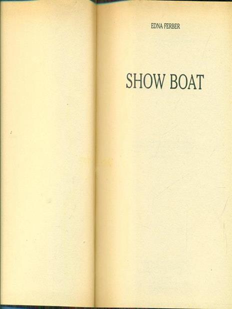 Show Boat - Edna Ferber - copertina