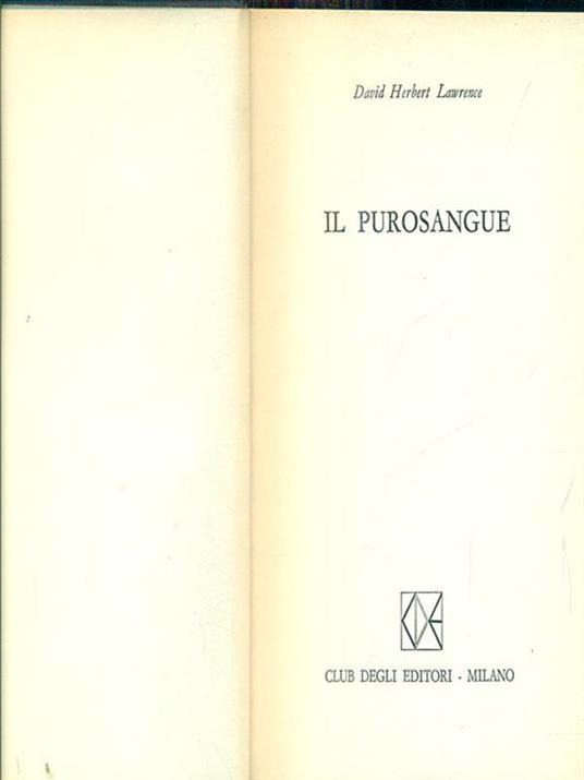 Il purosangue - David Herbert Lawrence - 2