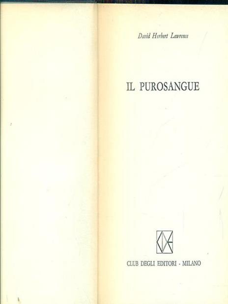 Il purosangue - David Herbert Lawrence - 4